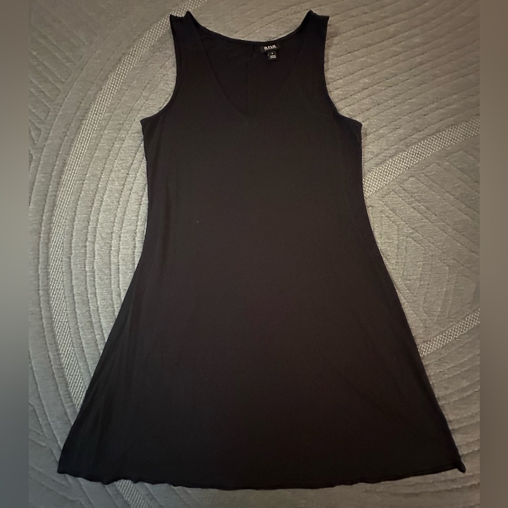 a.n.a Black V-Neck Dress